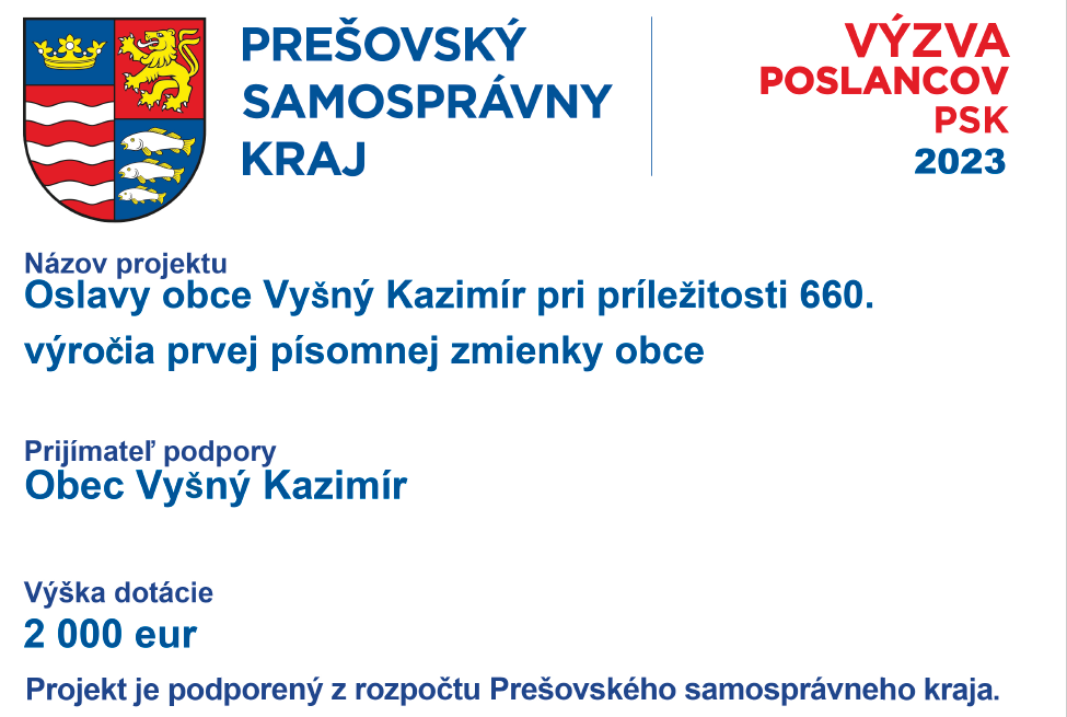 Fotka - Oslavy obce Vyšný Kazimír pri príležitosti 660. výročia prvej písomnej zmienky obce