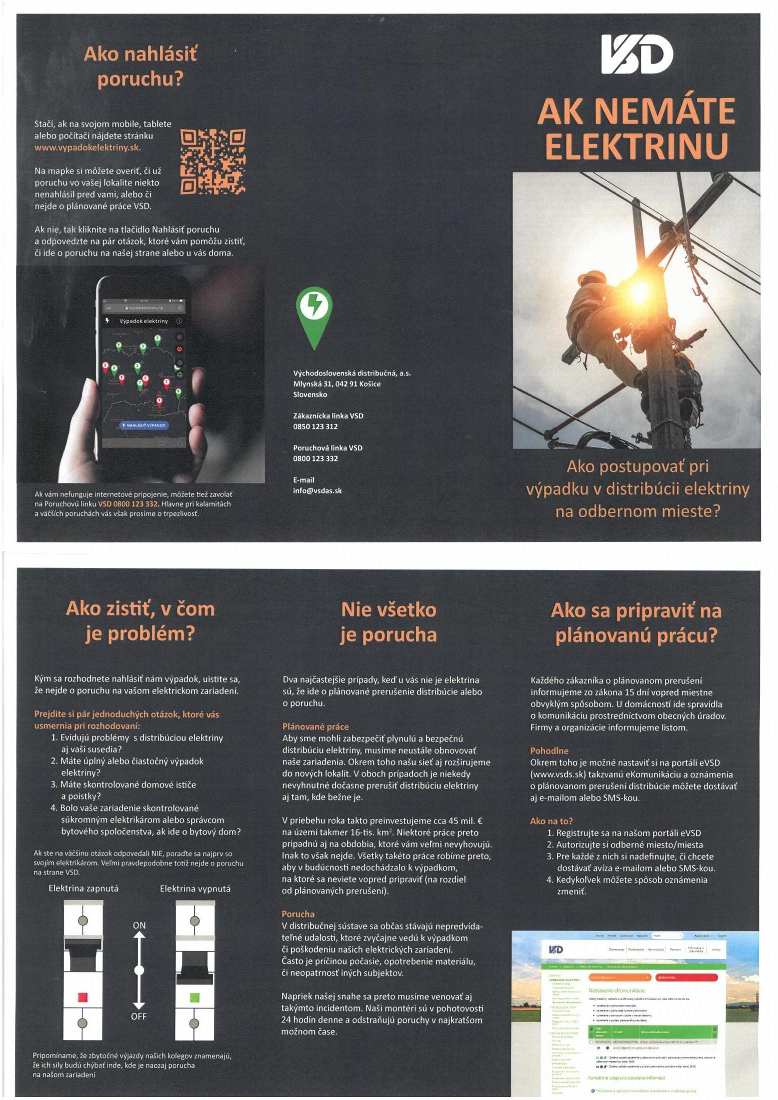 Fotka - VSD - Ako nahlásiť poruchu?