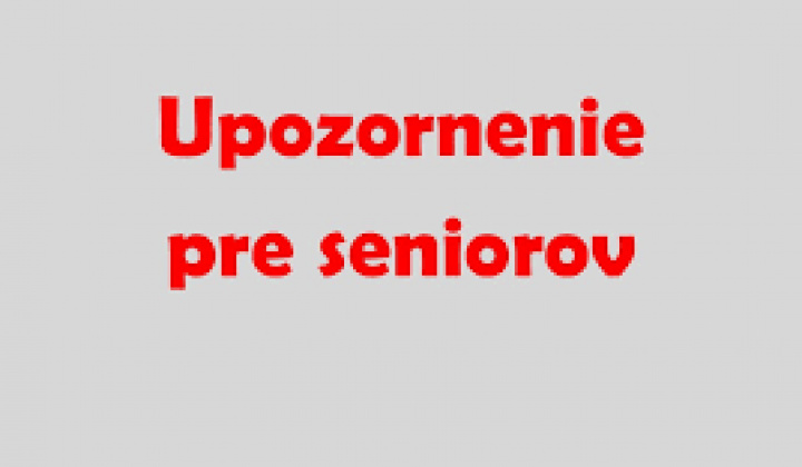 Fotka - SENIORI, POZOR NA PODVODNÍKOV